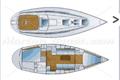 Bavaria 34 Plano del barco 